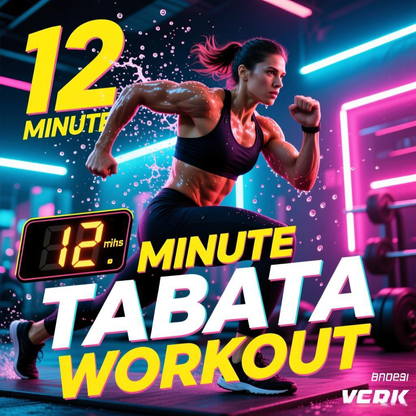 12-Minute Sweat Challenge All-Round Tabata Training Program ——8 High-Intensity Movements Cycled, Short-Termly Ignoring Full-Body Metabolism