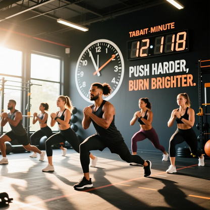 12-Minute Sweat Challenge All-Round Tabata Training Program ——8 High-Intensity Movements Cycled, Short-Termly Ignoring Full-Body Metabolism